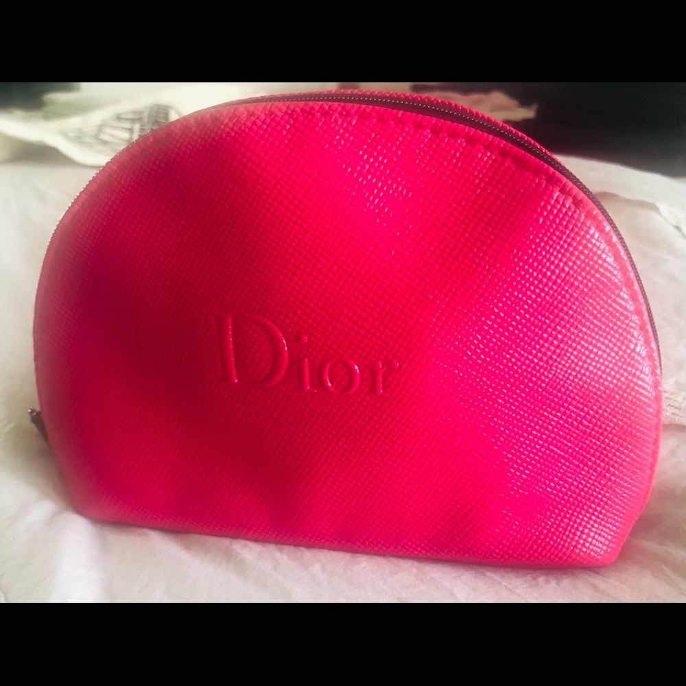 Cute and stylish Dior cosmetics bag